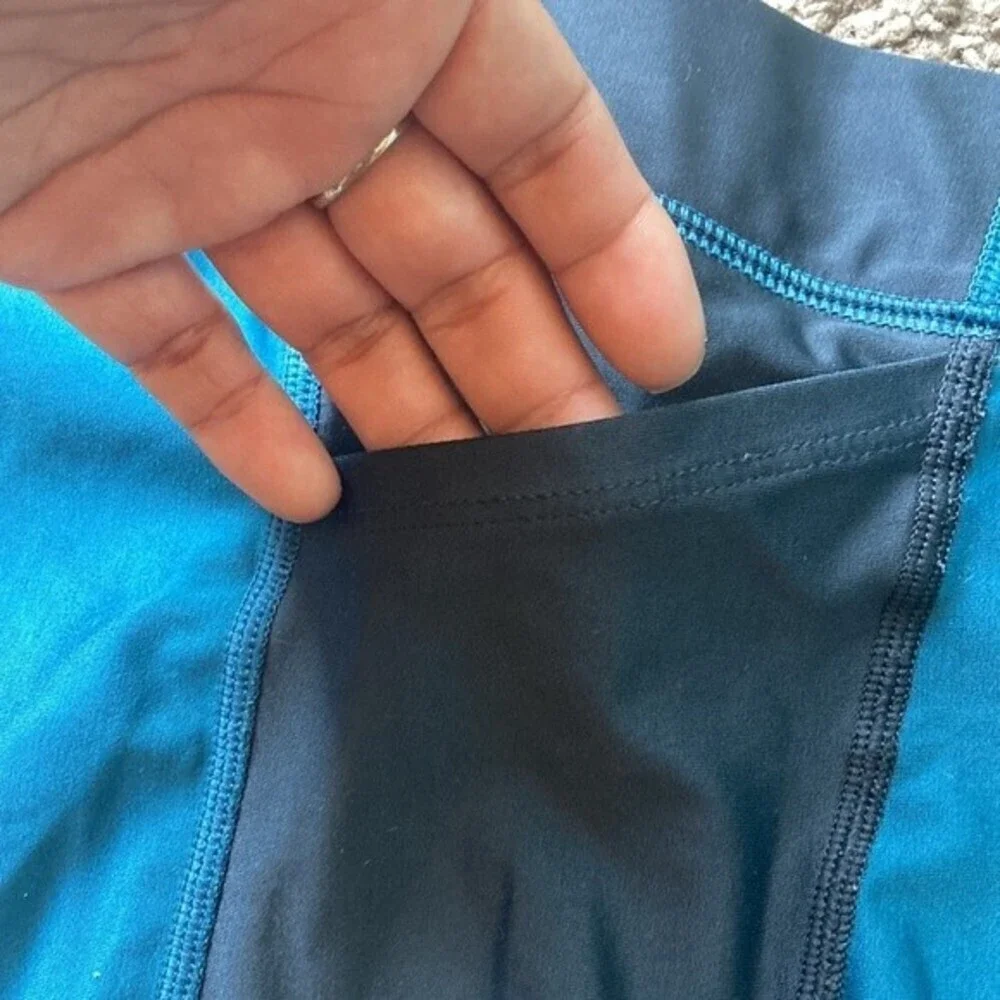 Nike DriFit Size Small Teal Power Speed Tight Fit Legging athletic - Picture 7 of 8